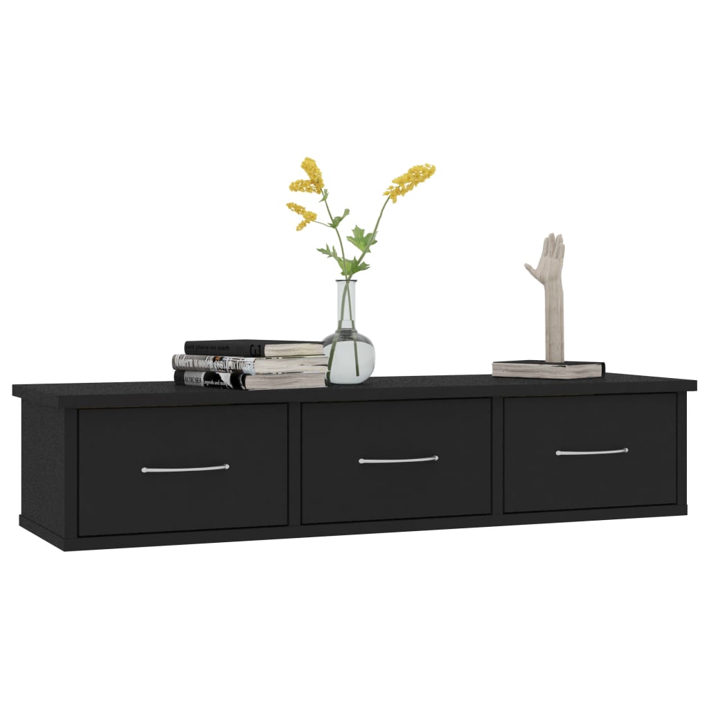 Wall-mounted Drawer Shelf Engineered Wood Wall Cabinet Multi Colours vidaXL