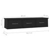 Wall-mounted Drawer Shelf Engineered Wood Wall Cabinet Multi Colours vidaXL