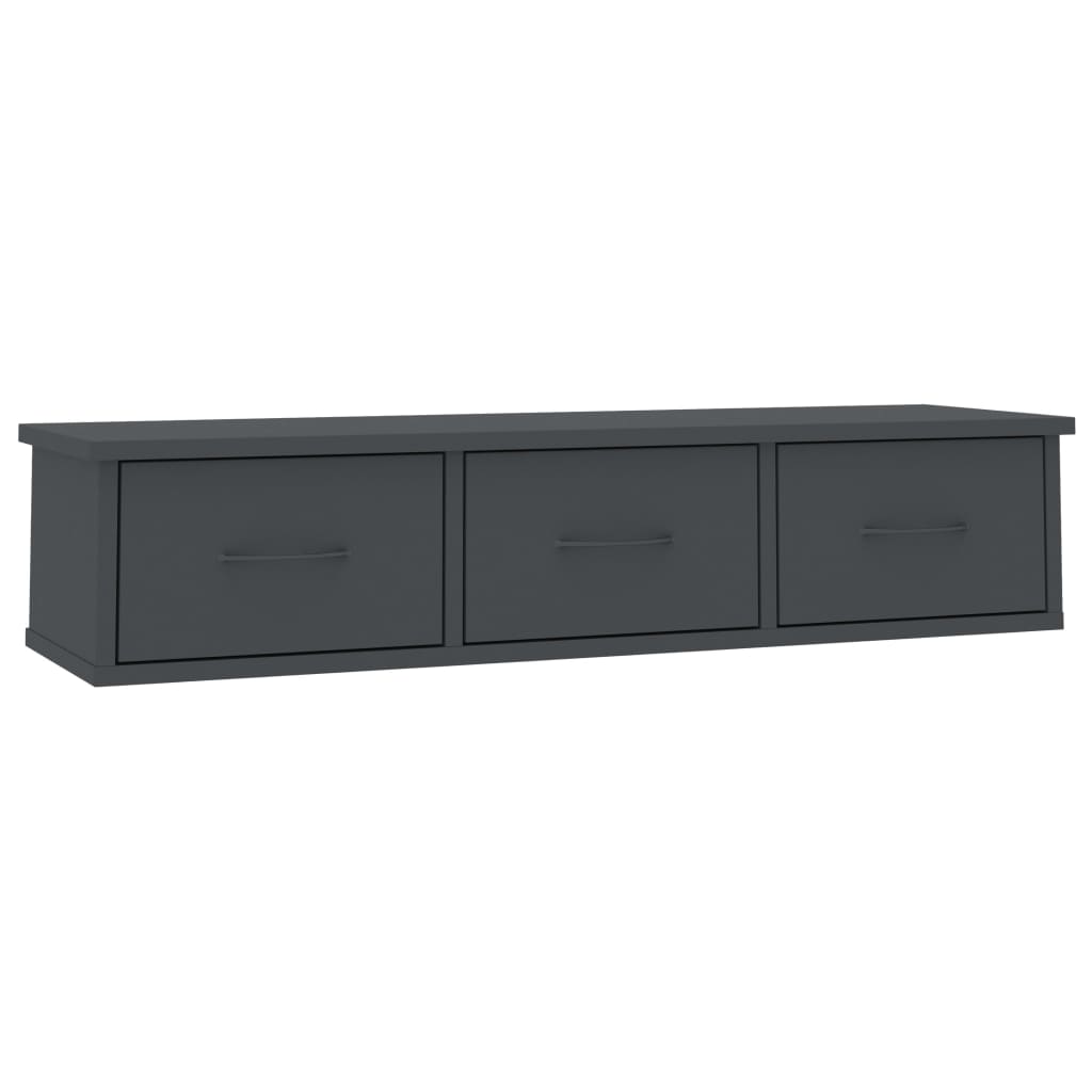 Wall-mounted Drawer Shelf Engineered Wood Wall Cabinet Multi Colours vidaXL