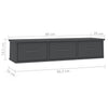 Wall-mounted Drawer Shelf Engineered Wood Wall Cabinet Multi Colours vidaXL
