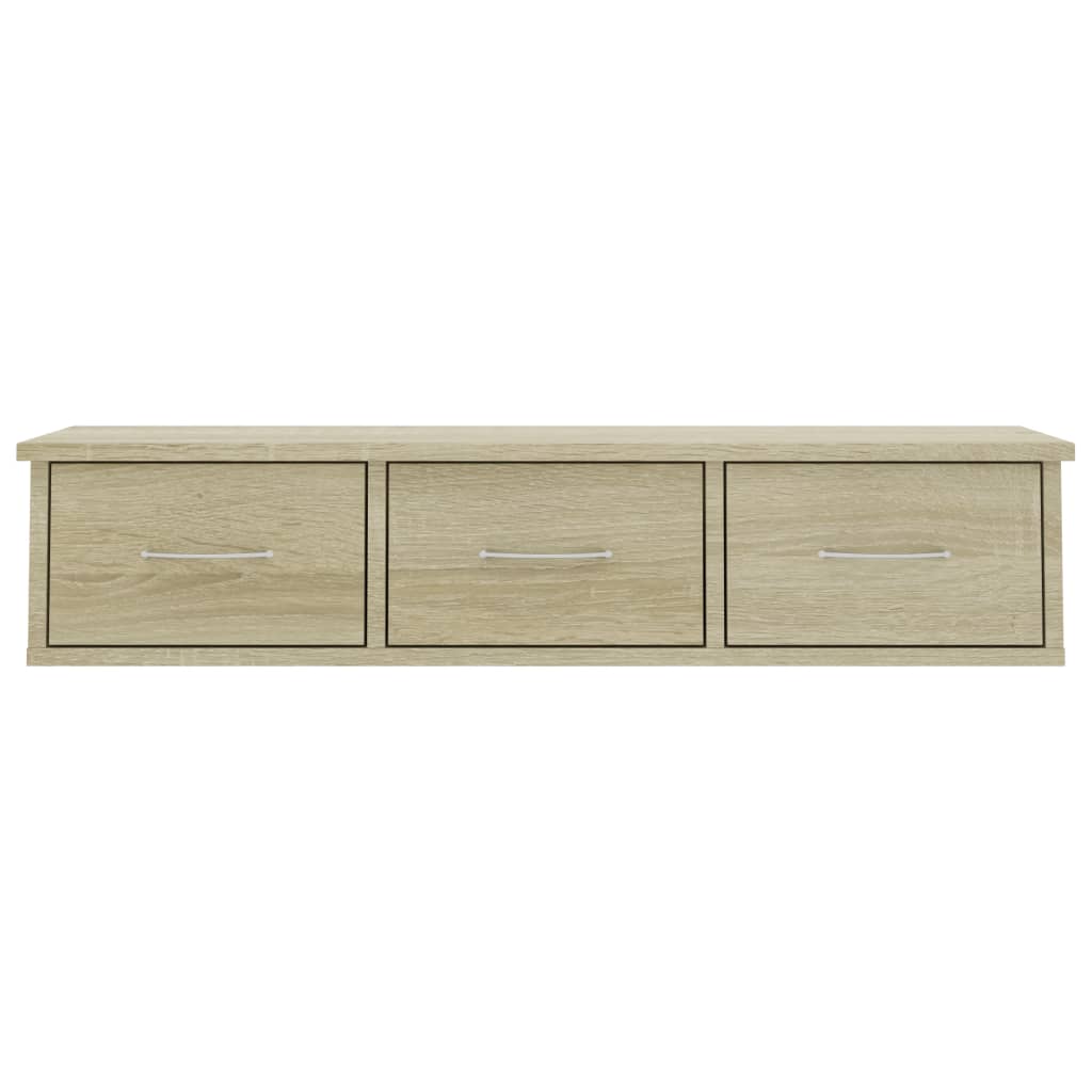 Wall-mounted Drawer Shelf Engineered Wood Wall Cabinet Multi Colours vidaXL
