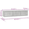 Wall-mounted Drawer Shelf Engineered Wood Wall Cabinet Multi Colours vidaXL