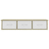 Wall-mounted Drawer Shelf Engineered Wood Wall Cabinet Multi Colours vidaXL