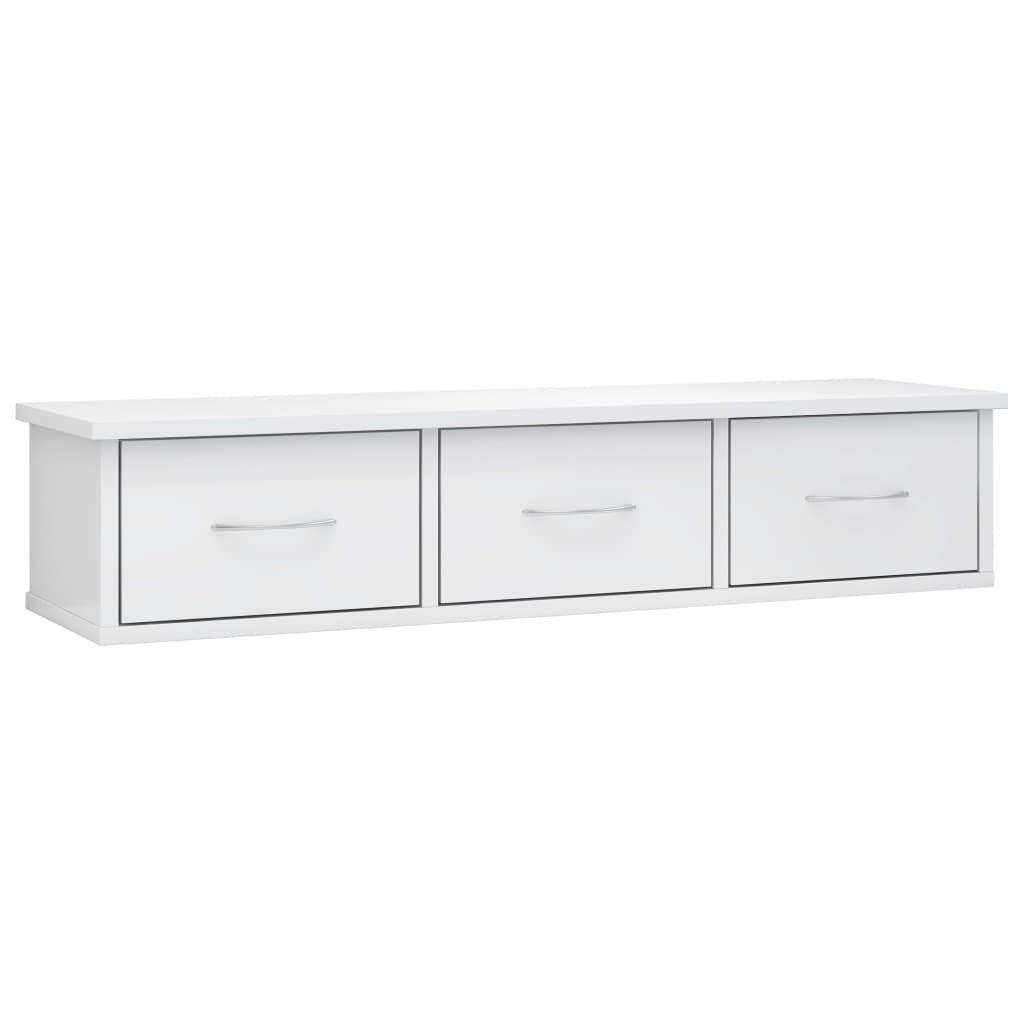 Wall-mounted Drawer Shelf Engineered Wood Wall Cabinet Multi Colours vidaXL