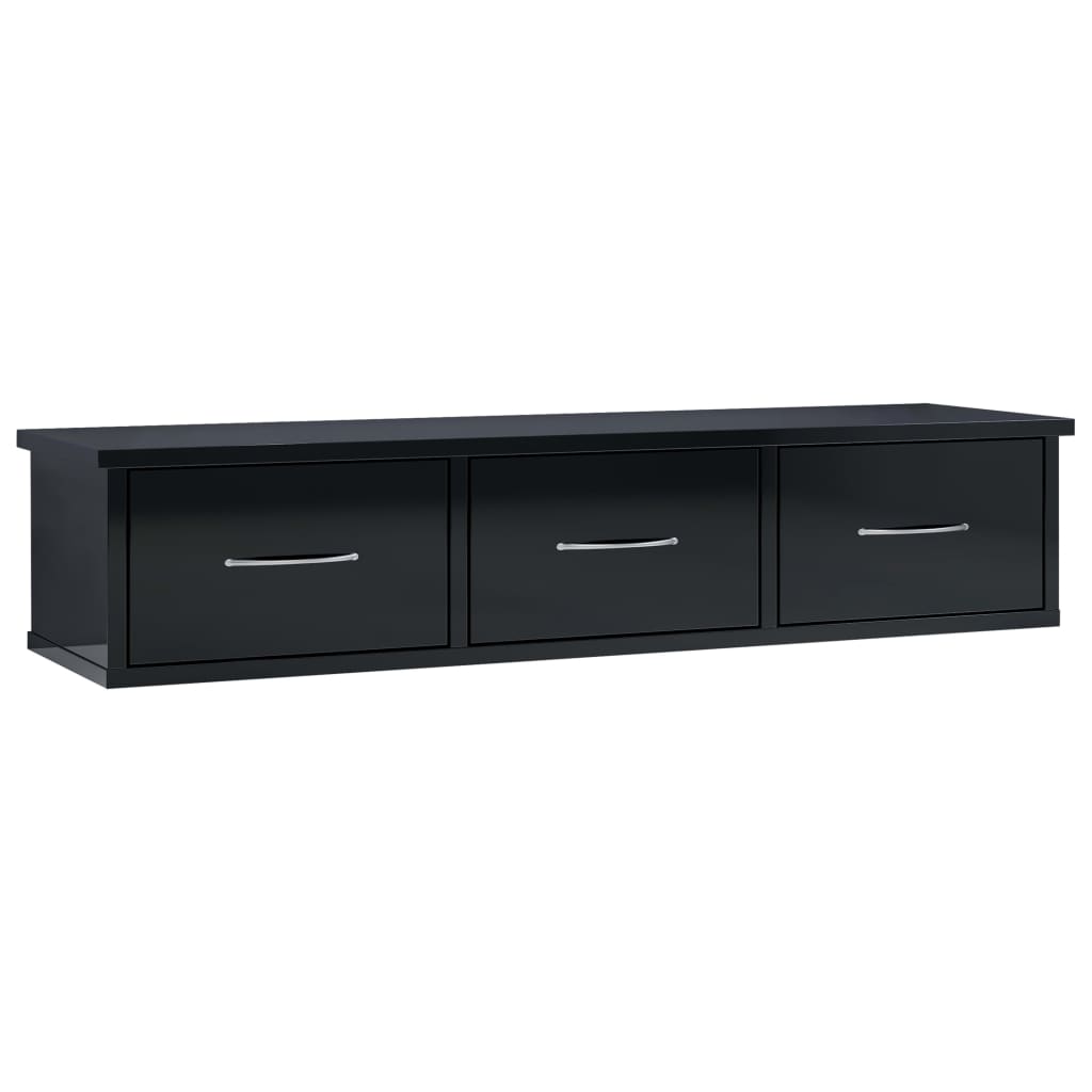 Wall-mounted Drawer Shelf Engineered Wood Wall Cabinet Multi Colours vidaXL