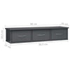 Wall-mounted Drawer Shelf Engineered Wood Wall Cabinet Multi Colours vidaXL