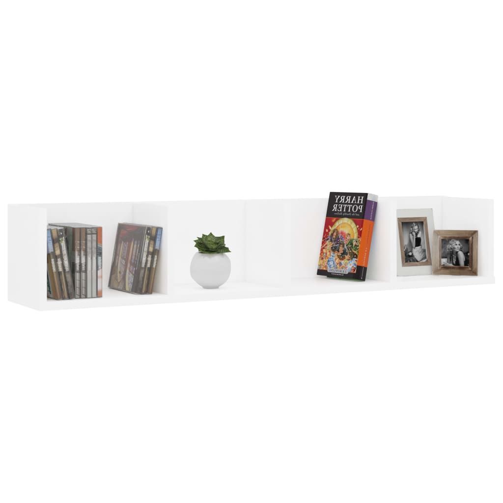 CD Wall Shelf 100cm Engineered Wood Living Room Cabinet Multi Colours vidaXL