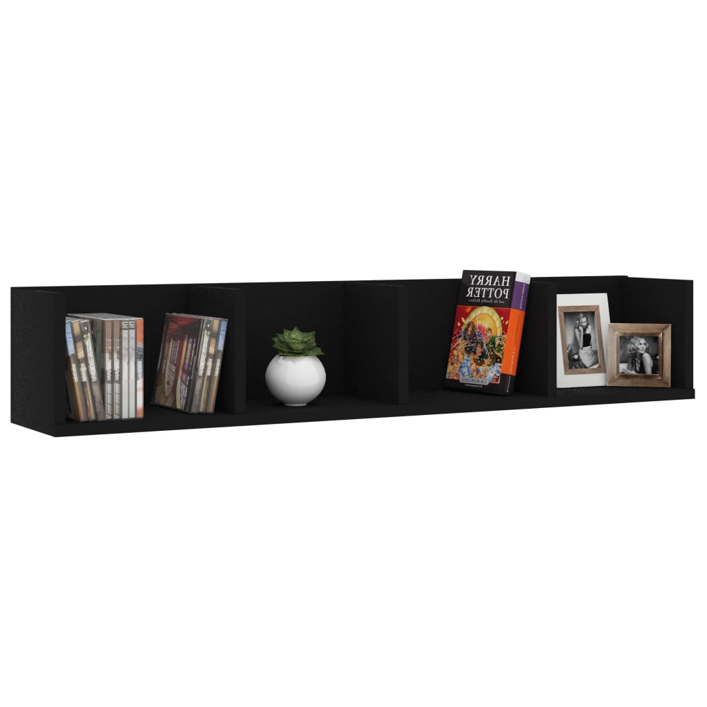 CD Wall Shelf 100cm Engineered Wood Living Room Cabinet Multi Colours vidaXL