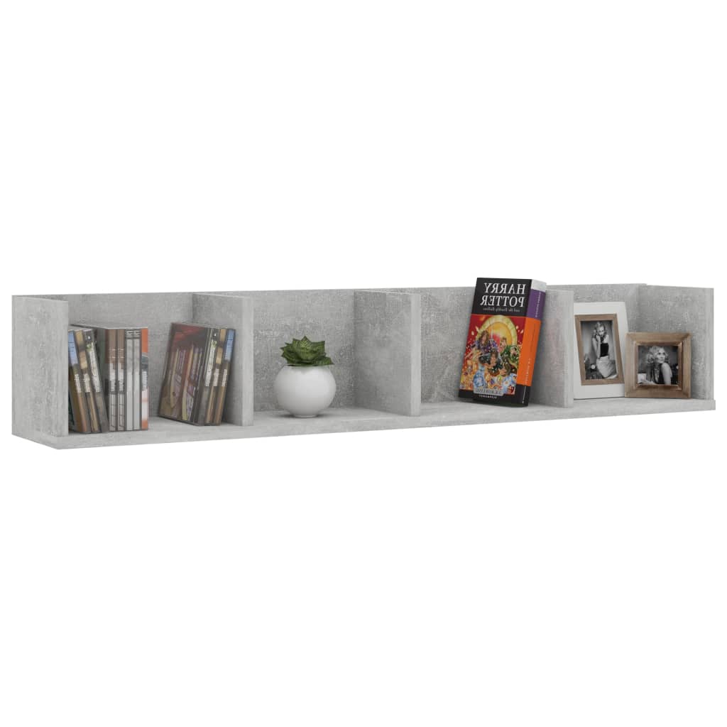 CD Wall Shelf 100cm Engineered Wood Living Room Cabinet Multi Colours vidaXL