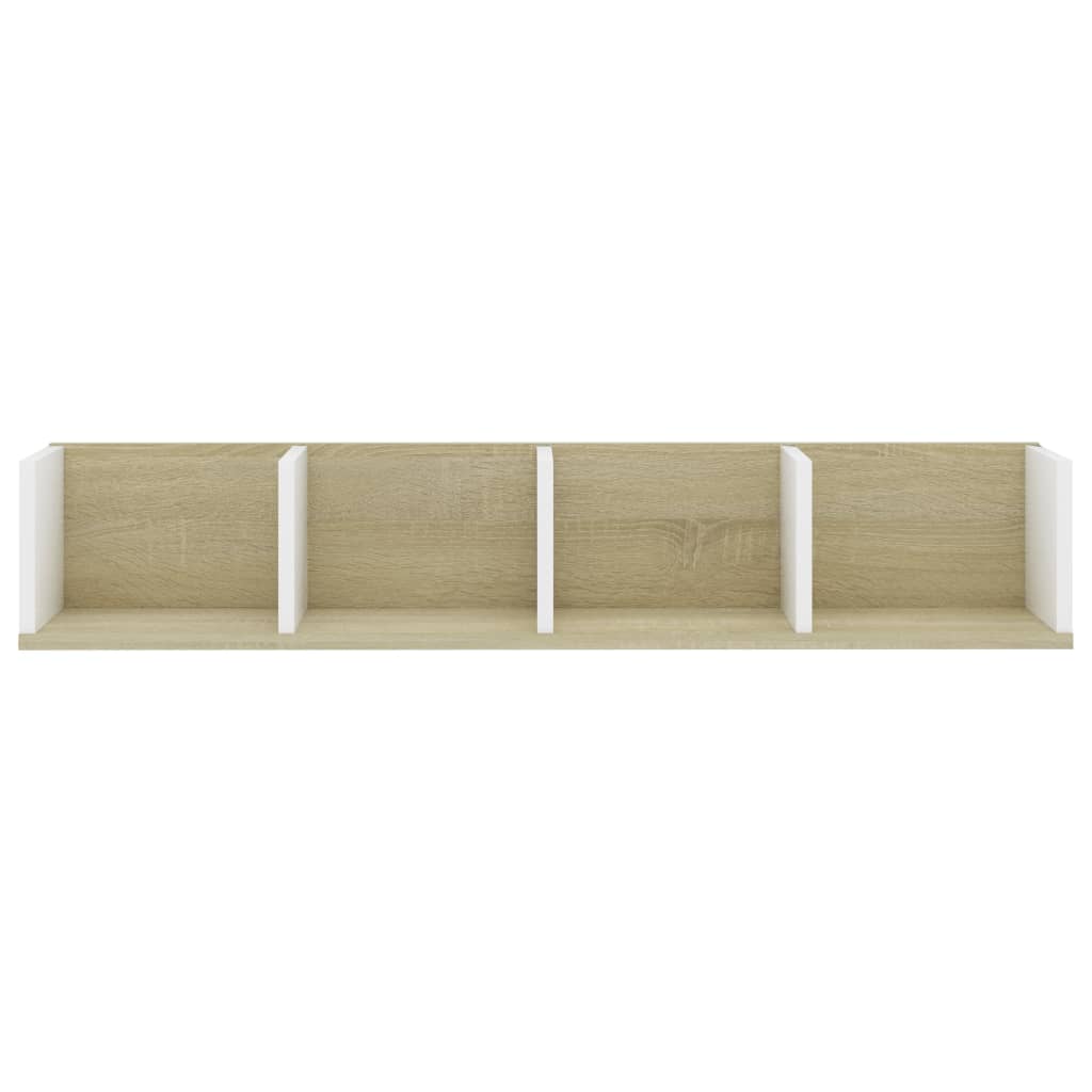 CD Wall Shelf 100cm Engineered Wood Living Room Cabinet Multi Colours vidaXL