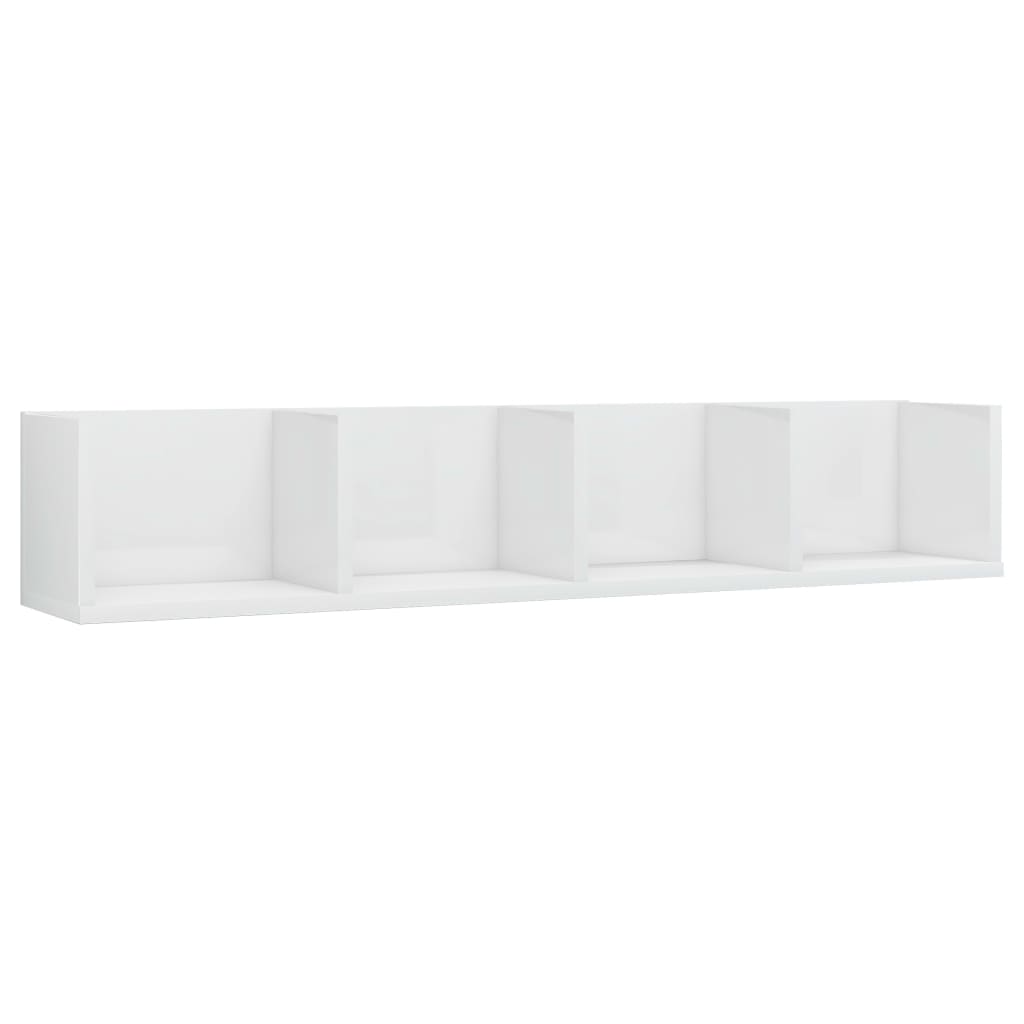 CD Wall Shelf 100cm Engineered Wood Living Room Cabinet Multi Colours vidaXL