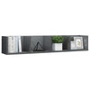 CD Wall Shelf 100cm Engineered Wood Living Room Cabinet Multi Colours vidaXL