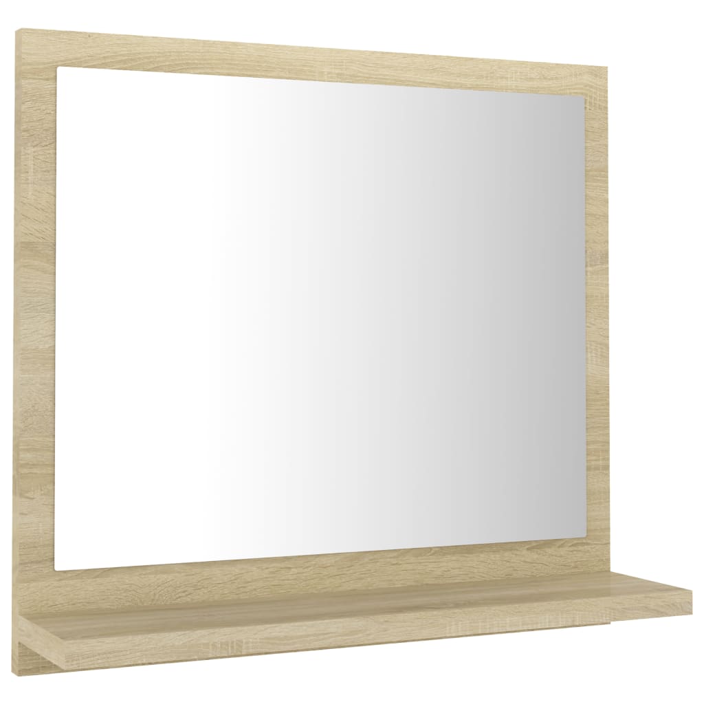 Bathroom Mirror Engineered Wood Toilet Wall Mirror Multi Colours/Sizes vidaXL