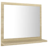 Bathroom Mirror Engineered Wood Toilet Wall Mirror Multi Colours/Sizes vidaXL