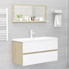 Bathroom Mirror Engineered Wood Toilet Wall Mirror Multi Colours/Sizes vidaXL