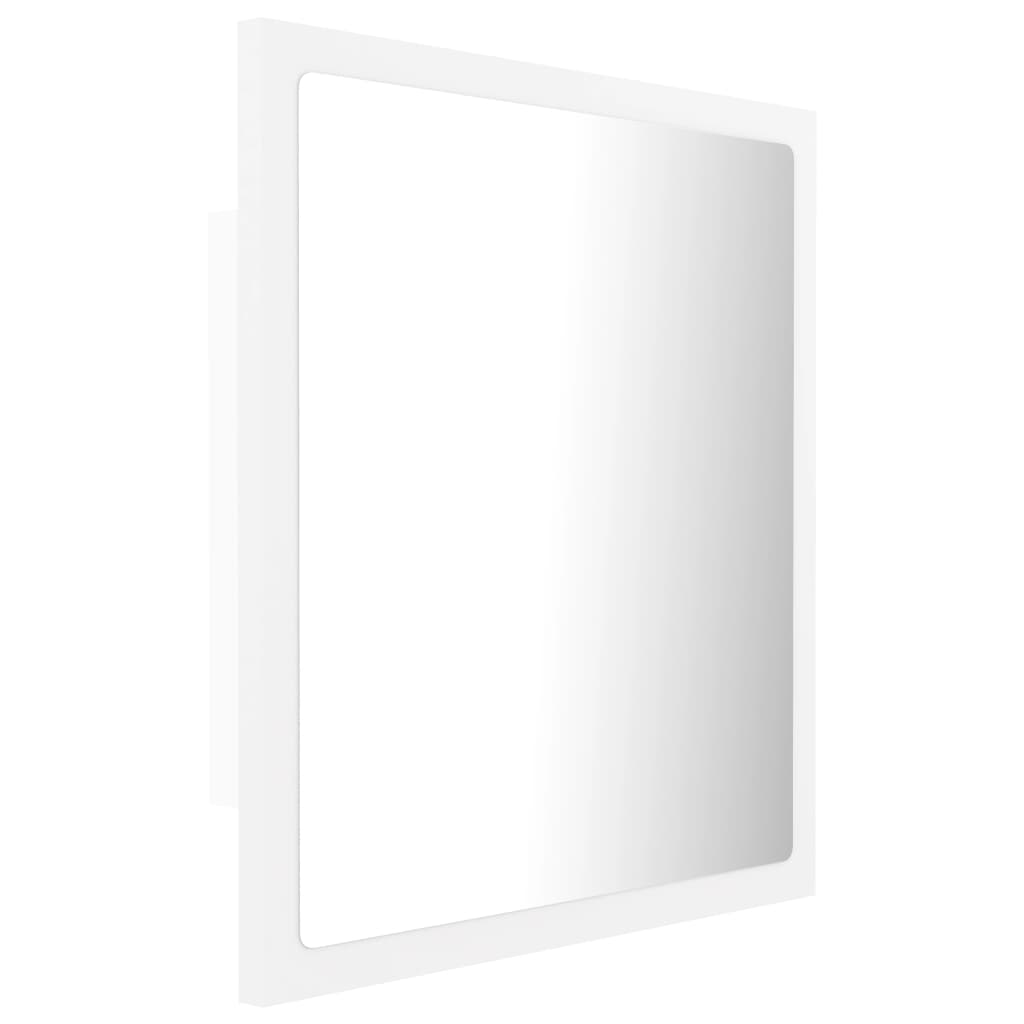 LED Bathroom Mirror Toilet Wall Mirror Engineered Wood Multi Colours vidaXL