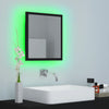 LED Bathroom Mirror Toilet Wall Mirror Engineered Wood Multi Colours vidaXL
