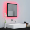 LED Bathroom Mirror Toilet Wall Mirror Engineered Wood Multi Colours vidaXL