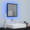 LED Bathroom Mirror Toilet Wall Mirror Engineered Wood Multi Colours vidaXL