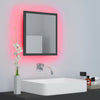 LED Bathroom Mirror Toilet Wall Mirror Engineered Wood Multi Colours vidaXL
