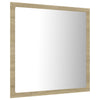 LED Bathroom Mirror Toilet Wall Mirror Engineered Wood Multi Colours vidaXL