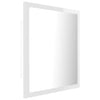 LED Bathroom Mirror Toilet Wall Mirror Engineered Wood Multi Colours vidaXL