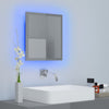 LED Bathroom Mirror Toilet Wall Mirror Engineered Wood Multi Colours vidaXL