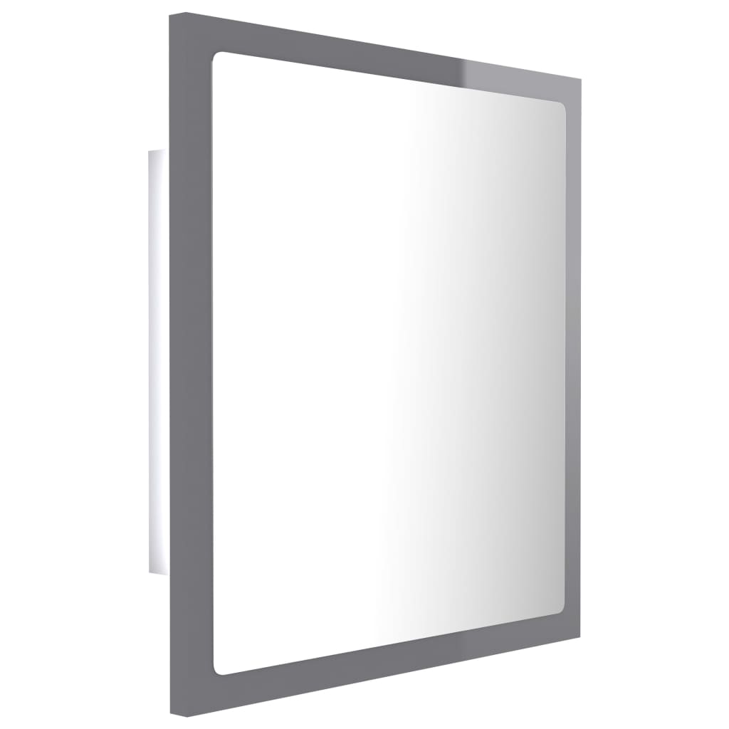 LED Bathroom Mirror Toilet Wall Mirror Engineered Wood Multi Colours vidaXL