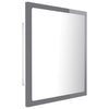 LED Bathroom Mirror Toilet Wall Mirror Engineered Wood Multi Colours vidaXL