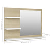 Bathroom Mirror Chipboard Cosmetic Mirror Washroom Glass Multi Colours vidaXL