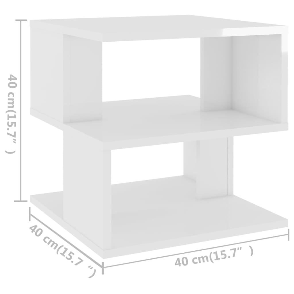 Side Table Engineered Wood Living Room Couch End Table Multi Colours vidaXL