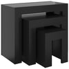 3x Nesting Coffee Tables Engineered Wood Table Furniture Multi Colours vidaXL