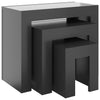 3x Nesting Coffee Tables Engineered Wood Table Furniture Multi Colours vidaXL