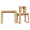 3x Nesting Tables Engineered Wood End Side Nest of Table Multi Colours vidaXL