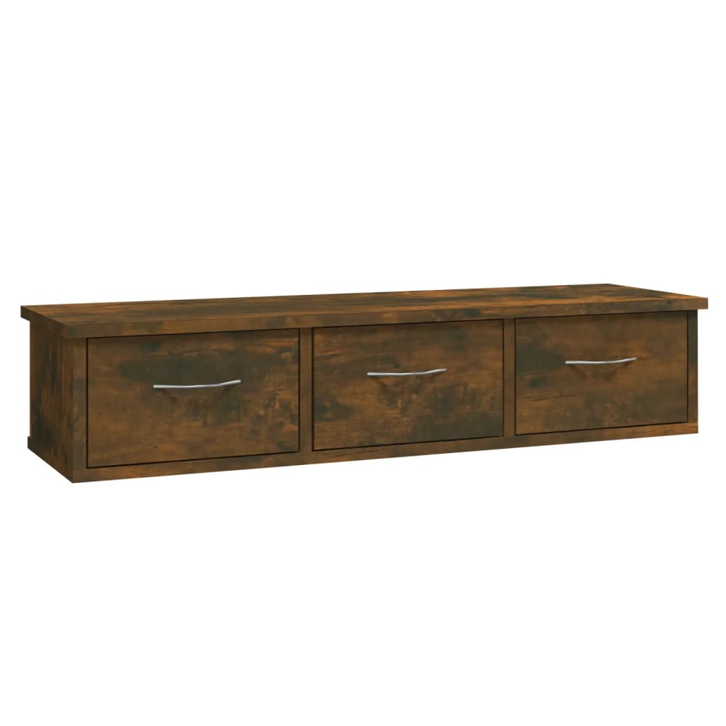 Wall-mounted Drawer Shelf Engineered Wood Wall Cabinet Multi Colours vidaXL