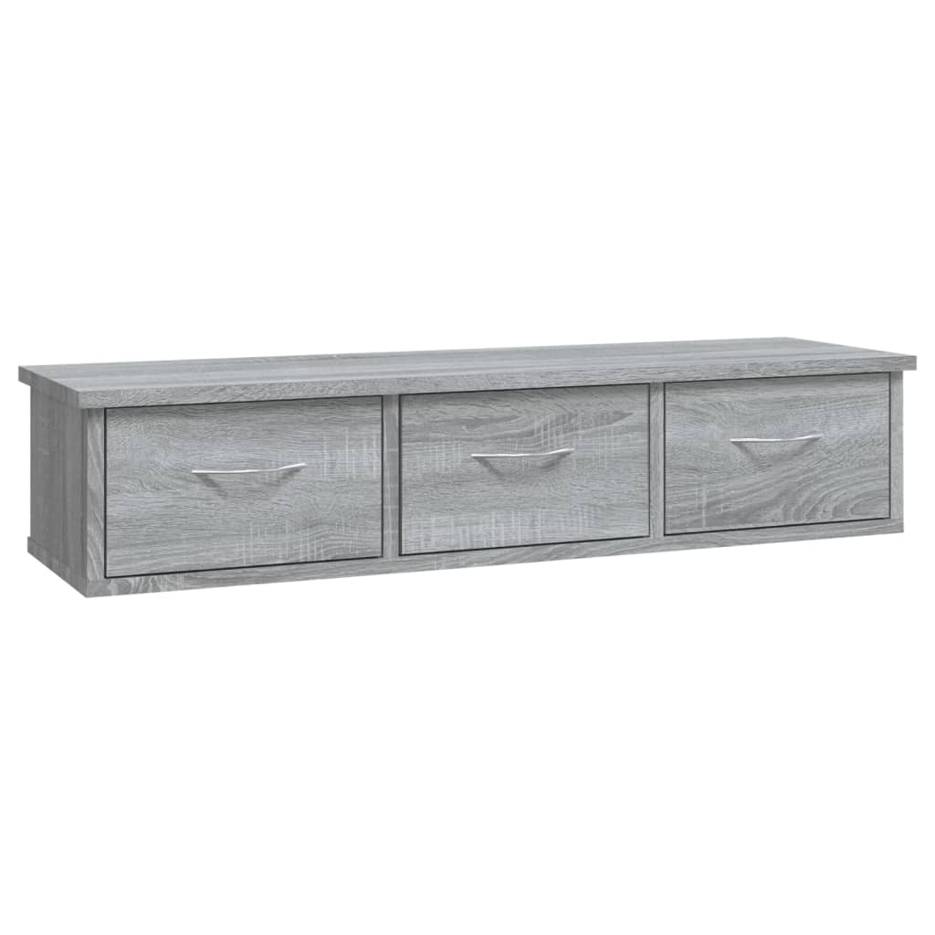 Wall-mounted Drawer Shelf Engineered Wood Wall Cabinet Multi Colours vidaXL