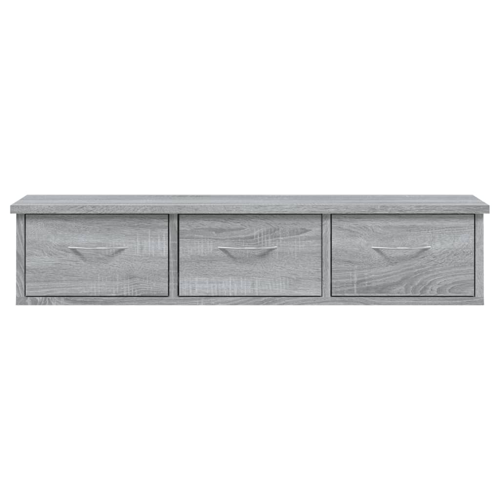 Wall-mounted Drawer Shelf Engineered Wood Wall Cabinet Multi Colours vidaXL