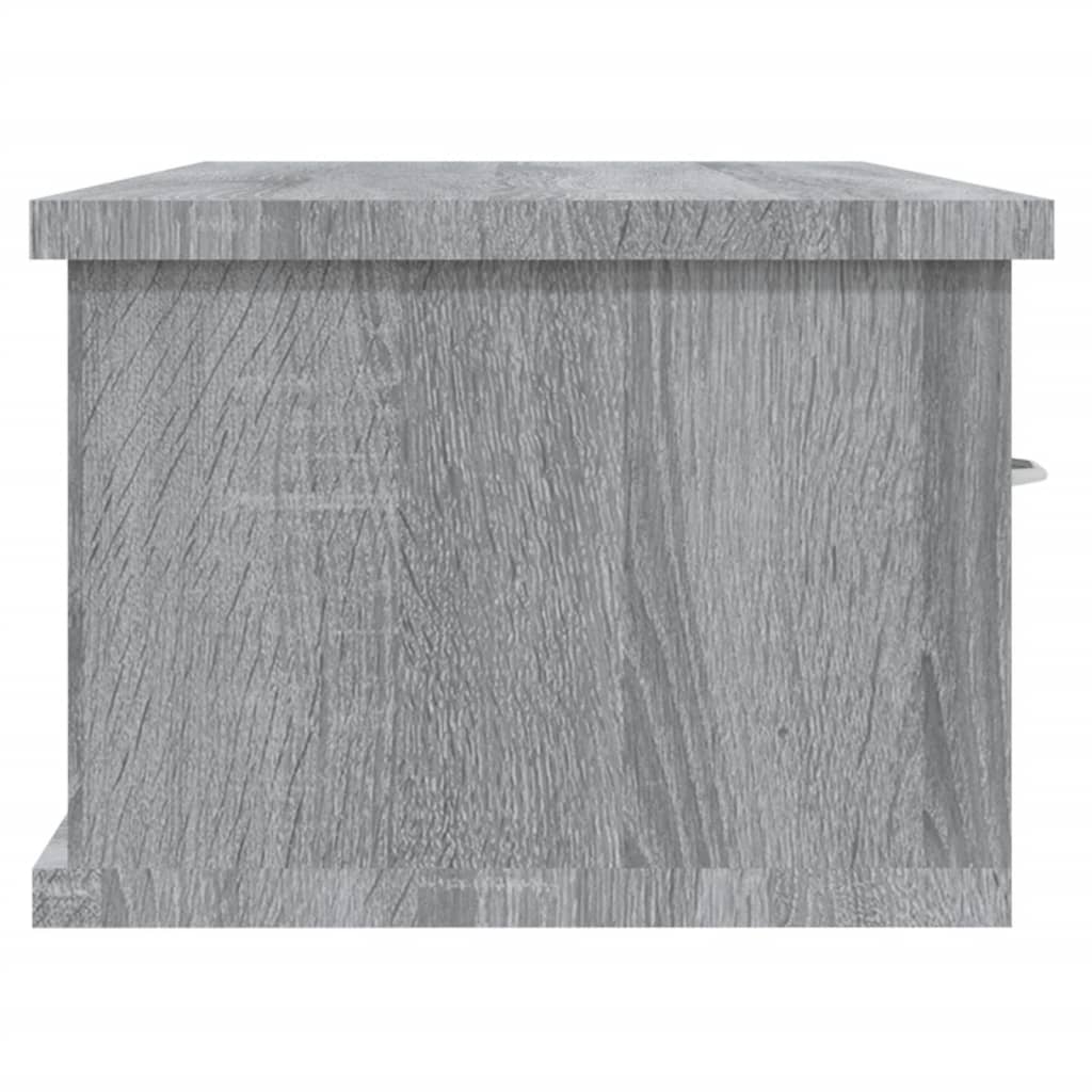 Wall-mounted Drawer Shelf Engineered Wood Wall Cabinet Multi Colours vidaXL