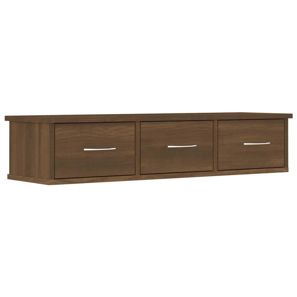 Wall-mounted Drawer Shelf Engineered Wood Wall Cabinet Multi Colours vidaXL