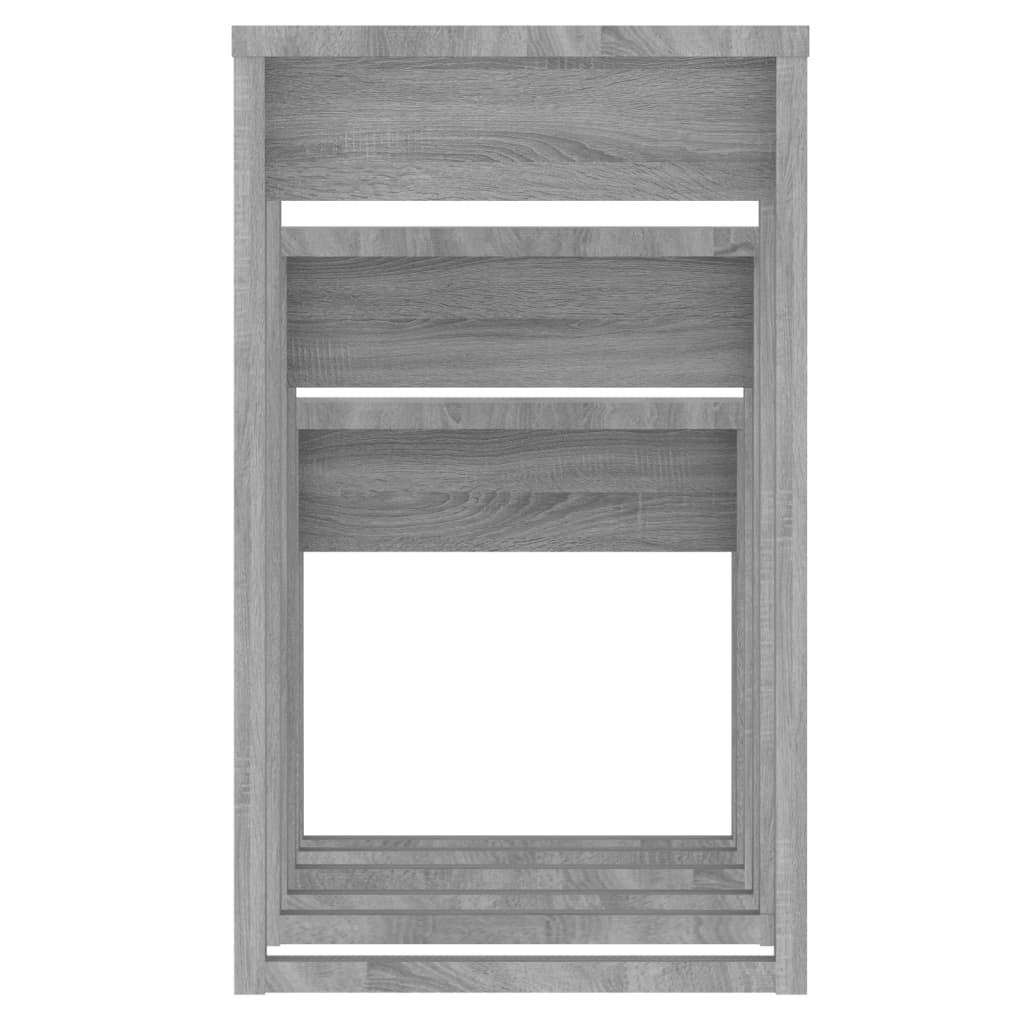 3x Nesting Tables Engineered Wood End Side Nest of Table Multi Colours vidaXL