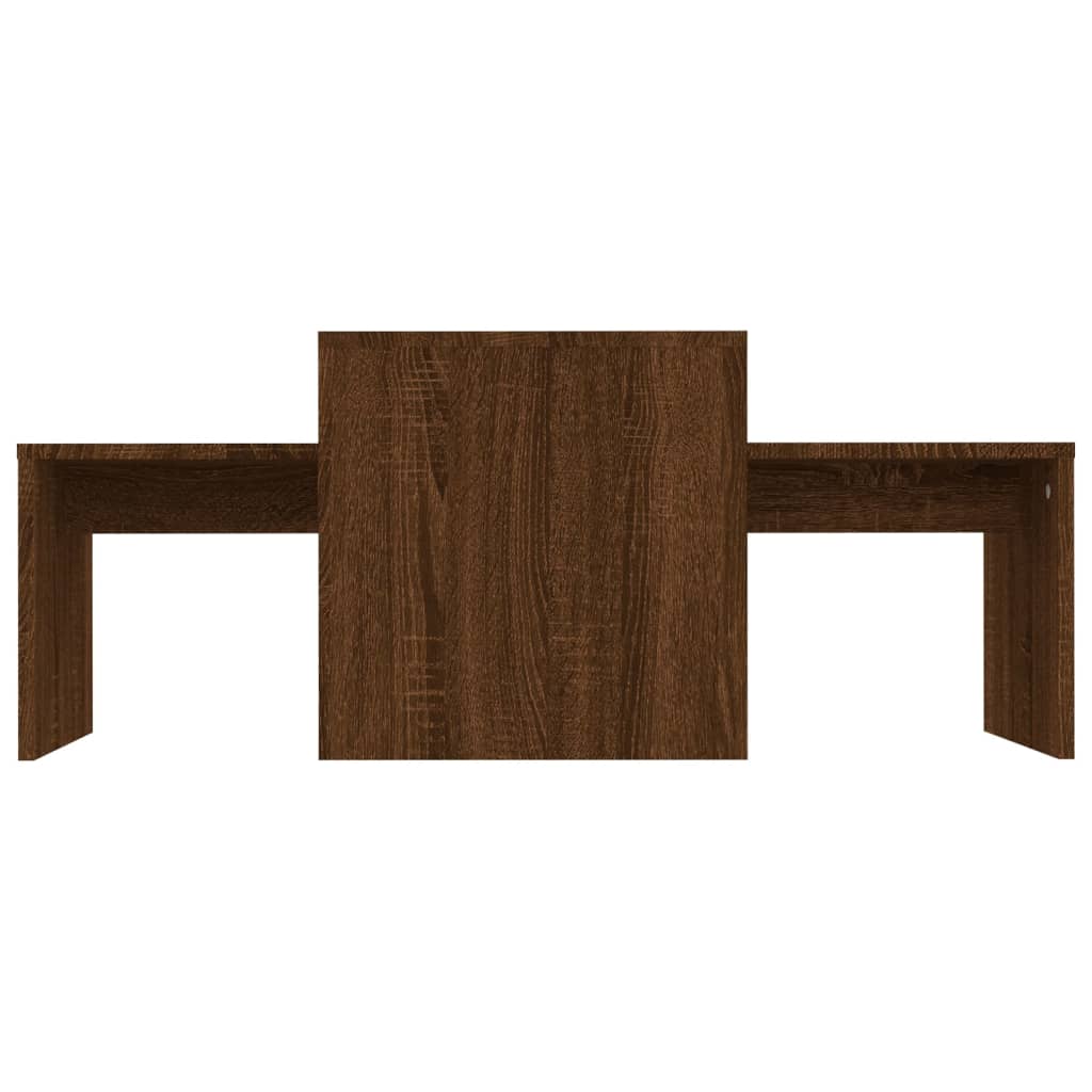 Coffee Table Set Engineered Wood Living Room Sofa Table Multi Colours vidaXL