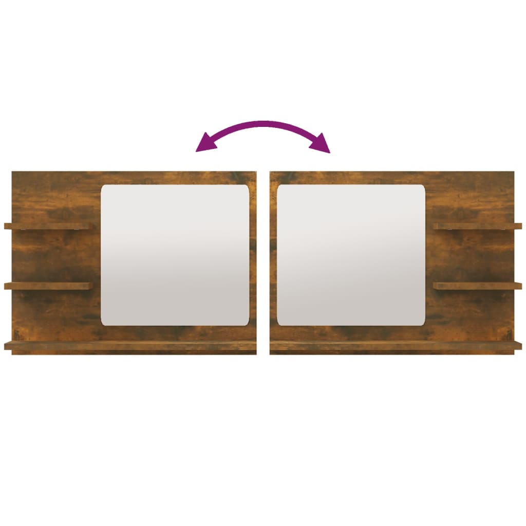 Bathroom Mirror Chipboard Cosmetic Mirror Washroom Glass Multi Colours vidaXL