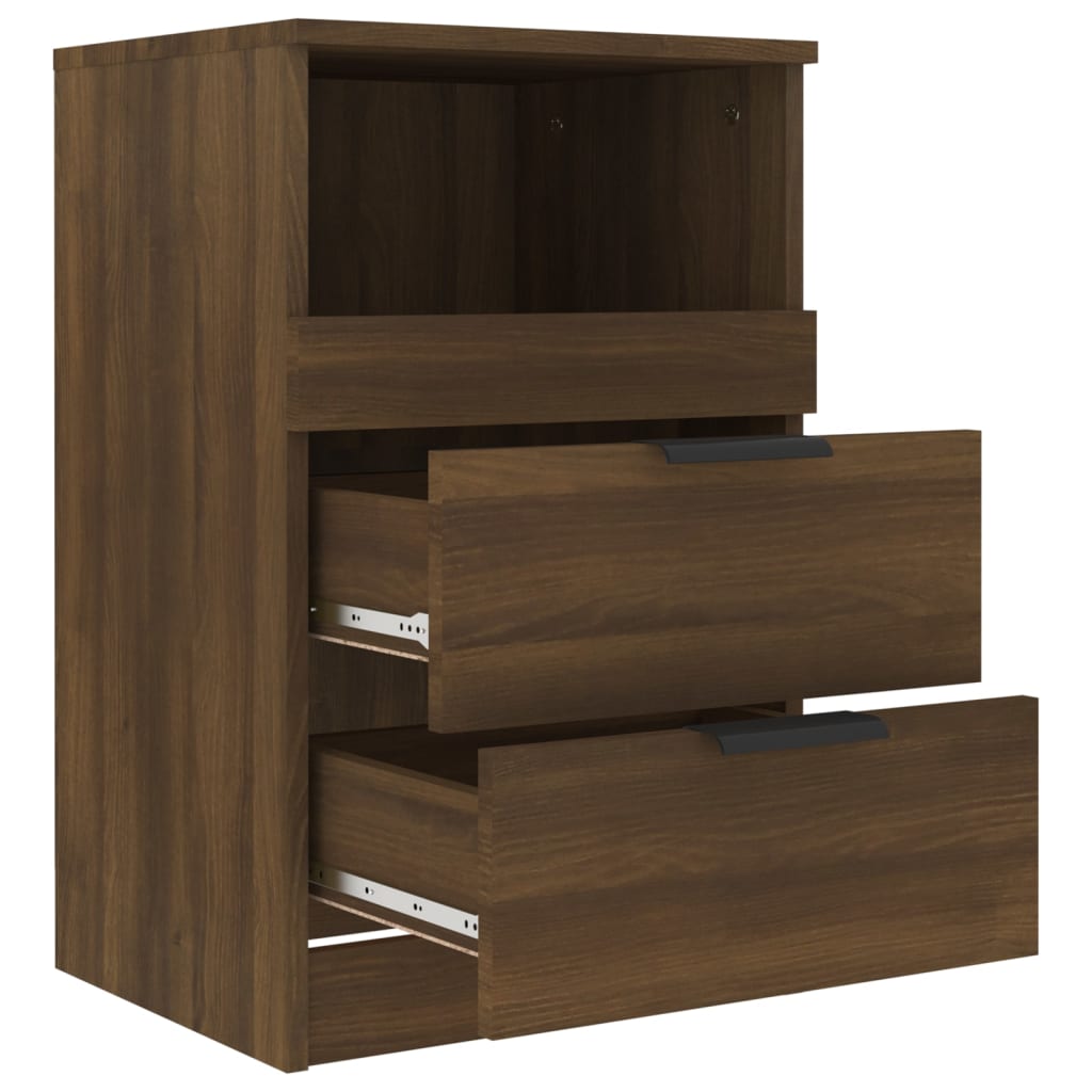1/2x Bedside Cabinet Engineered Wood Home End Side Table Multi Colours vidaXL