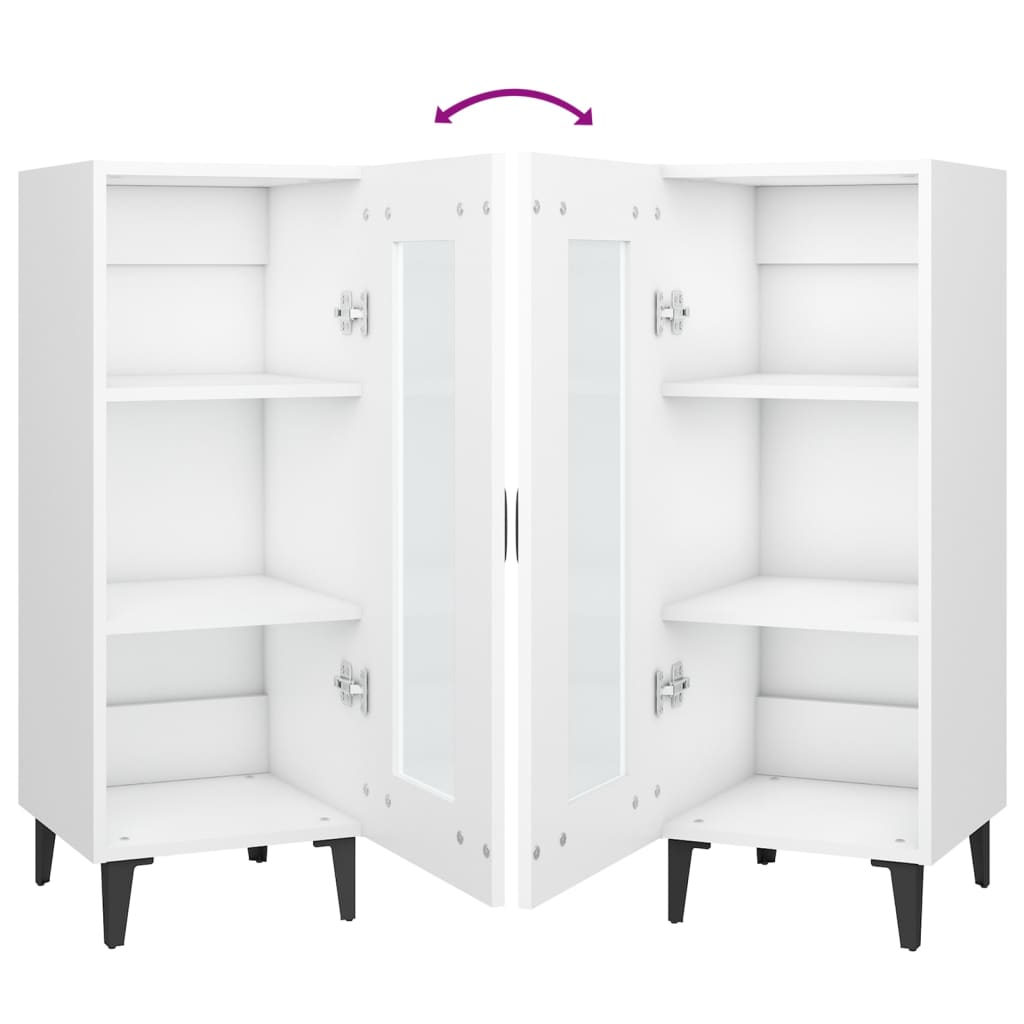 Sideboard Engineered Wood Side Cabinet Home Organiser Multi Colours vidaXL