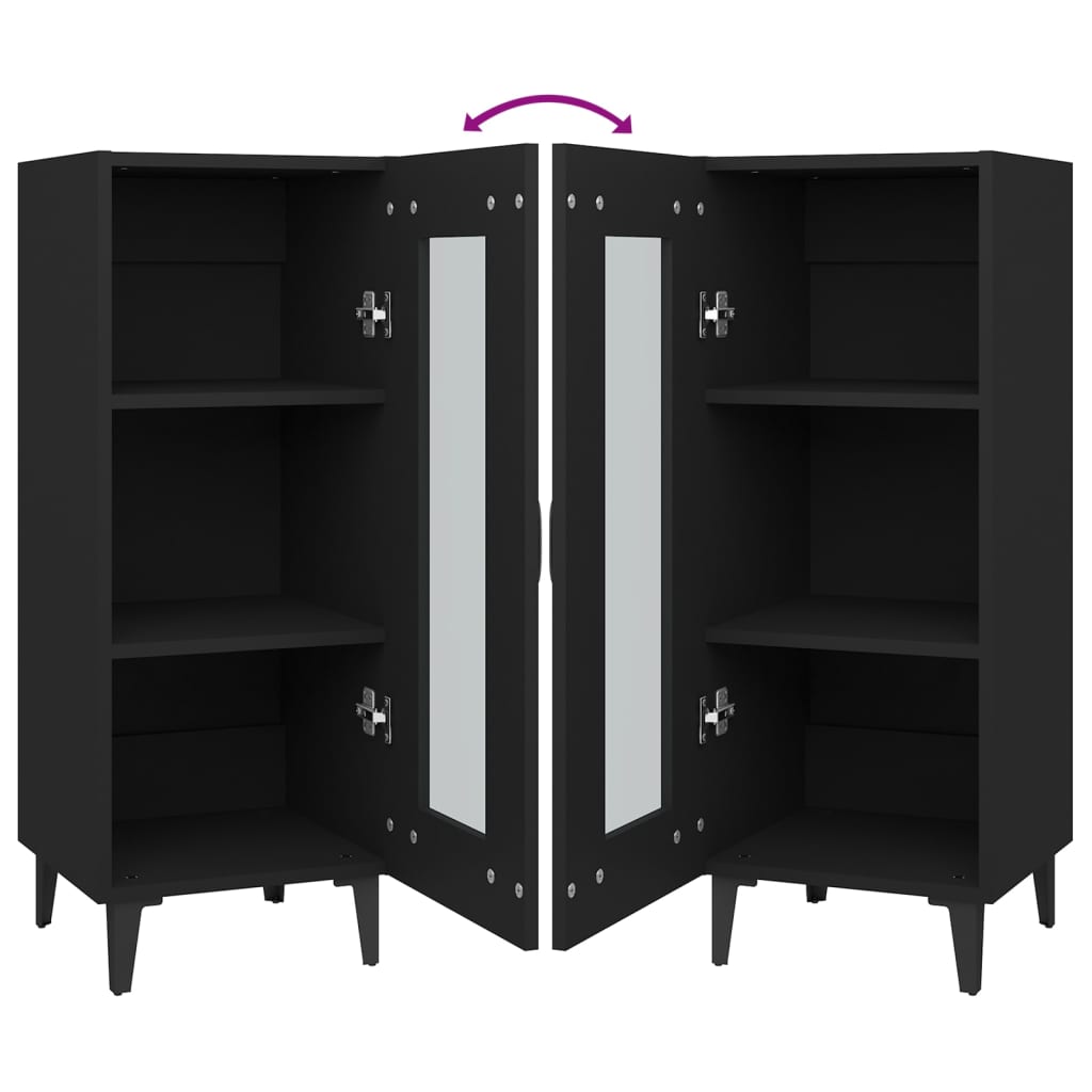 Sideboard Engineered Wood Side Cabinet Home Organiser Multi Colours vidaXL