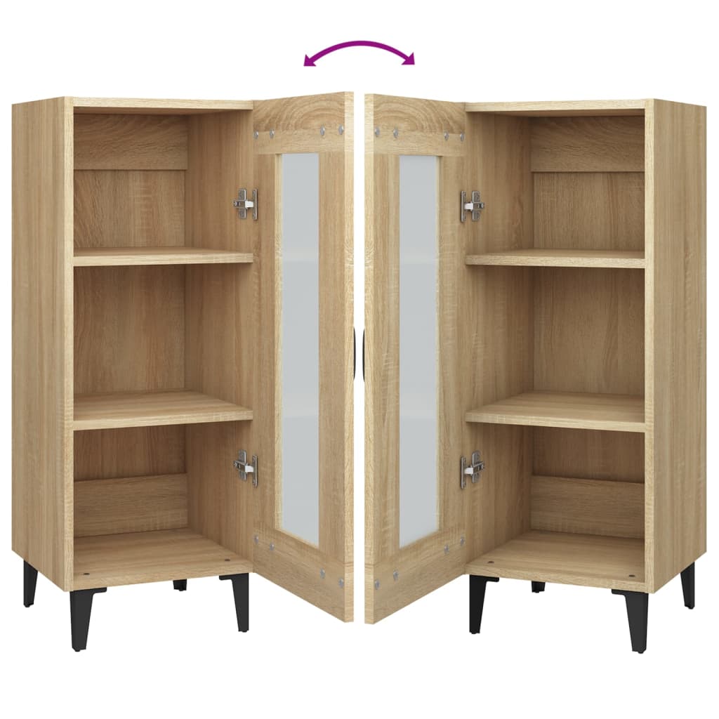 Sideboard Engineered Wood Side Cabinet Home Organiser Multi Colours vidaXL