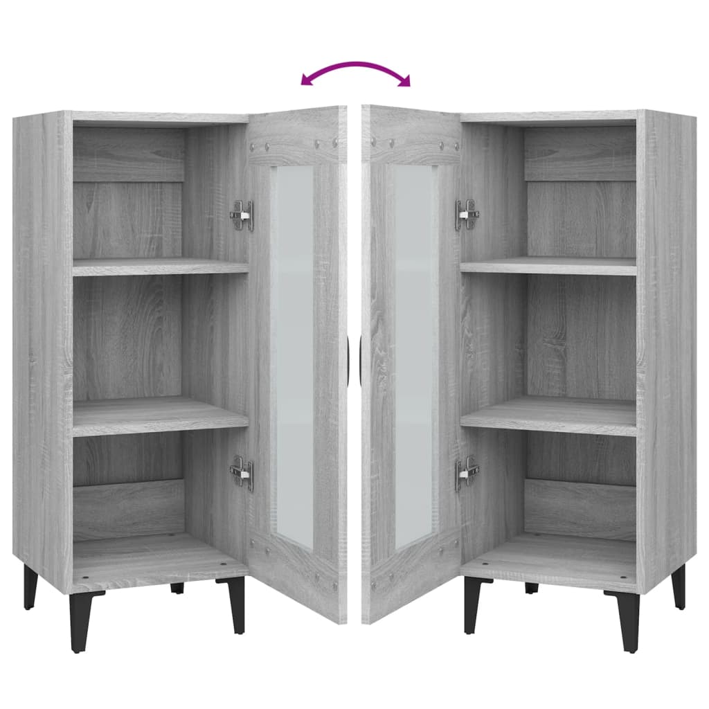 Sideboard Engineered Wood Side Cabinet Home Organiser Multi Colours vidaXL