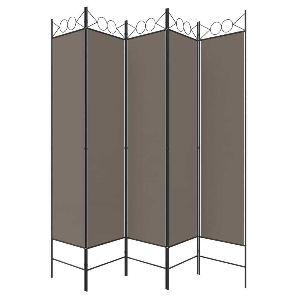 6-Panel Room Divider Fabric Privacy Screen Paravent Multi Colours/Sizes vidaXL