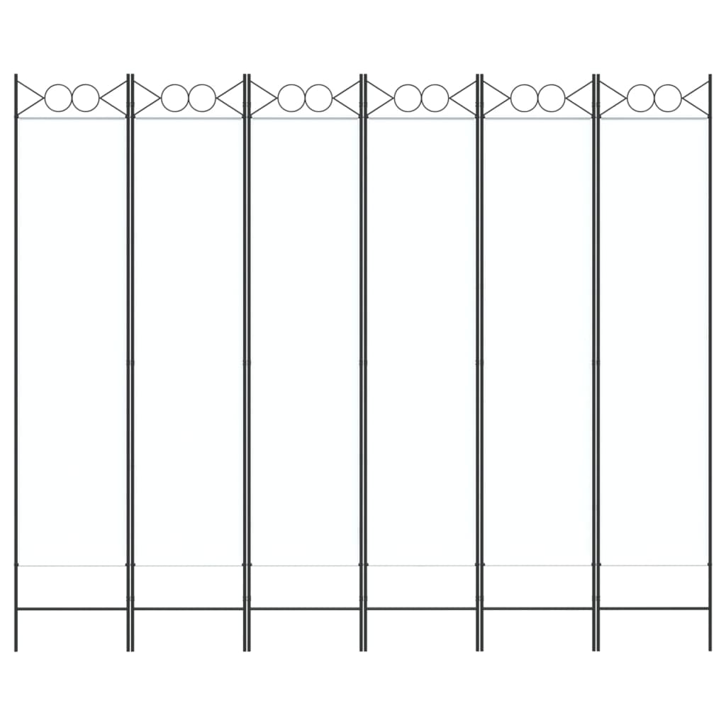 6-Panel Room Divider Fabric Privacy Screen Paravent Multi Colours/Sizes vidaXL