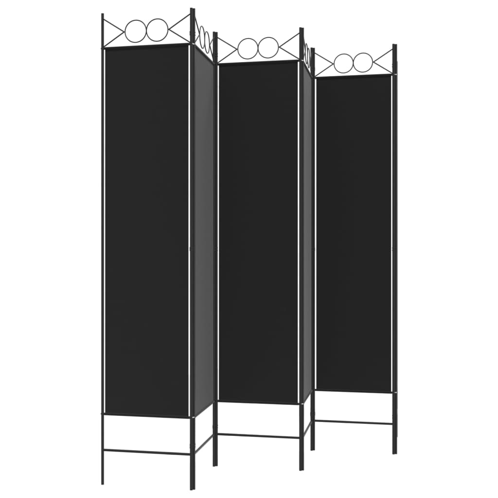 6-Panel Room Divider Fabric Privacy Screen Paravent Multi Colours/Sizes vidaXL